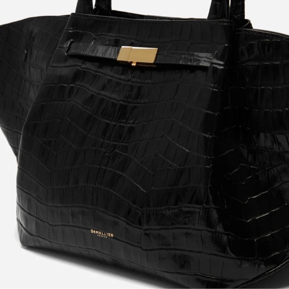 DeMellier Midi New York black croc effect bag brand new never worn in dustbag! - Picture 10 of 15